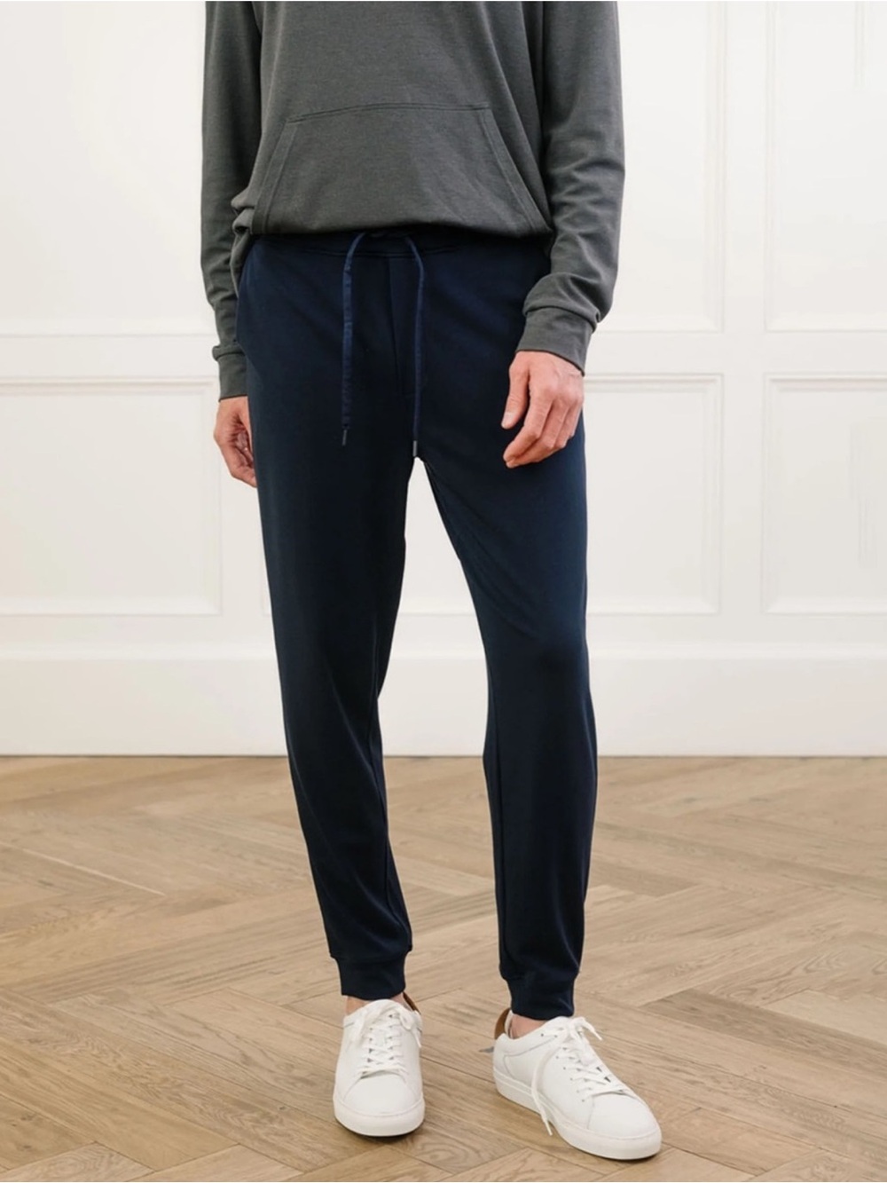 Cozy Earth Men’s Bamboo Jogger Navy Blue Size L